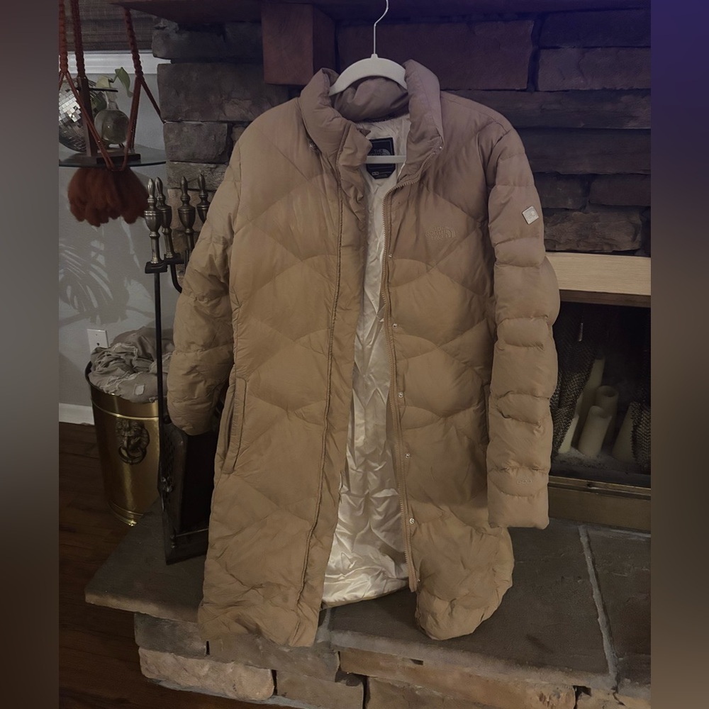 The North Face Women's Tan Puffer Jacket- XL
